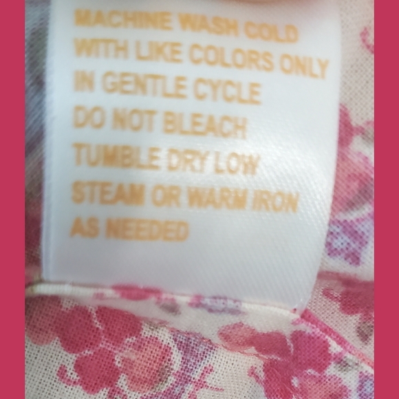 Le Cera Pink Print Sleeveless Cotton Summer Breezy Dress XL - Picture 7 of 7